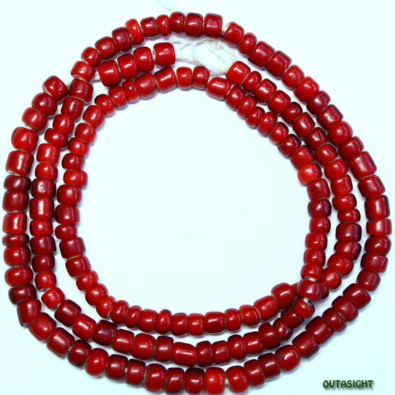 ホワイトハート アンティークビーズ一連 A3 Beads/ビーズ,ホワイトハーツ（ホワイトハート） OUTASIGHT