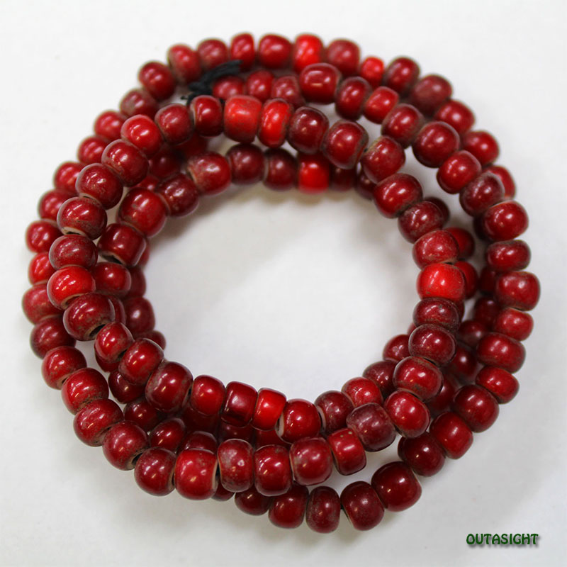 ホワイトハーツ（ホワイトハート）ビーズ 一連 アンティーク C-8