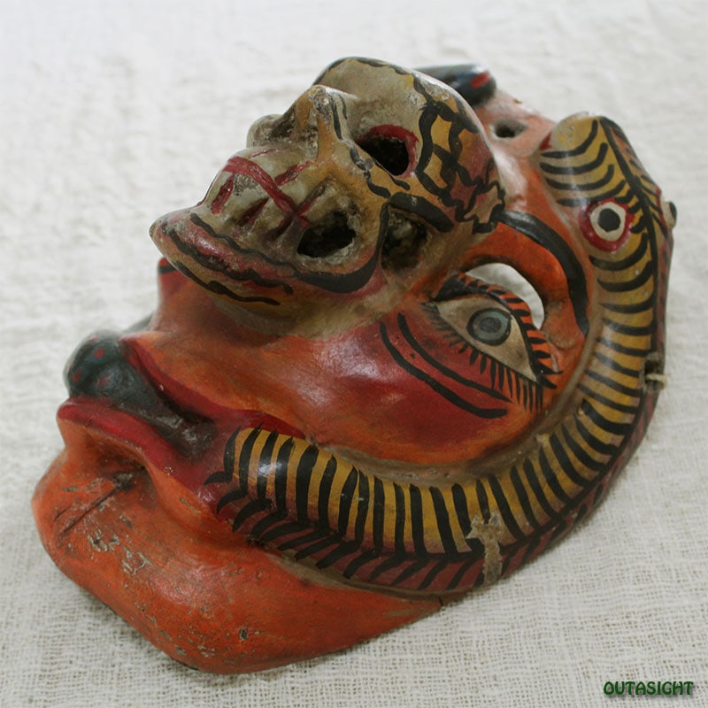 木彫りマスク（お面）オールド メキシコ MAM-01 | Mask/マスク