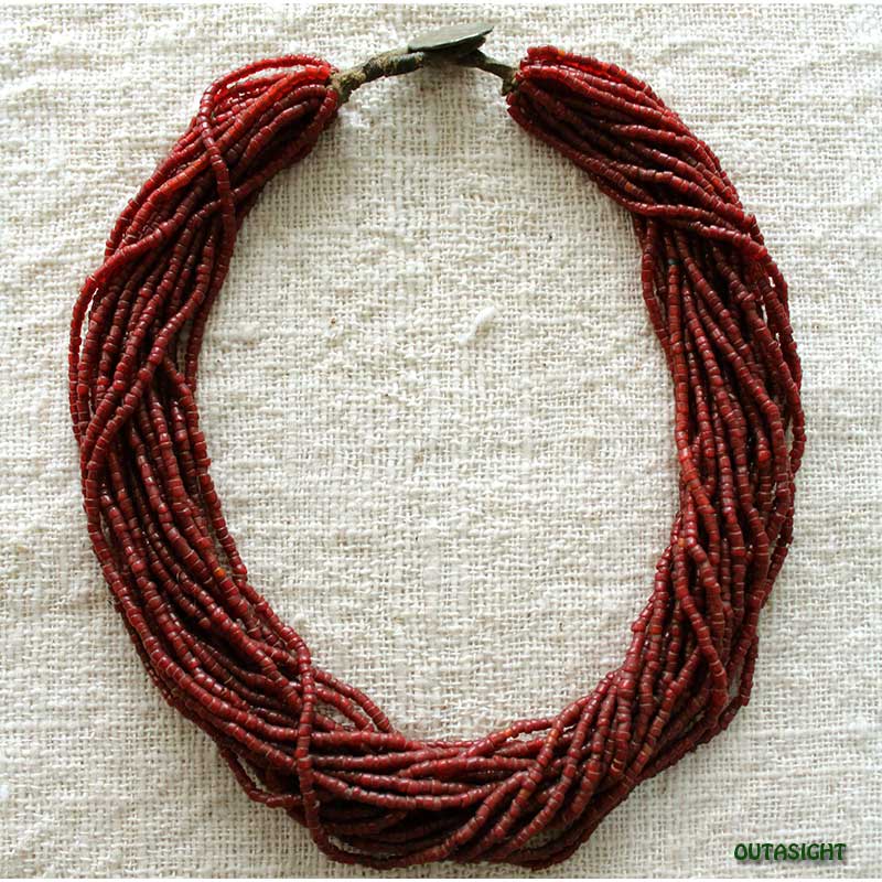 2F ハンドメイド・手芸 ネパール•アンティークビーズ•ネックレス