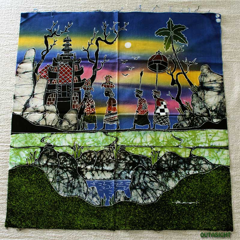 インドネシアで購入手描きバティック芸術品 バティック−手作業に込めるインドネシアの情熱−｜三方舎書斎
