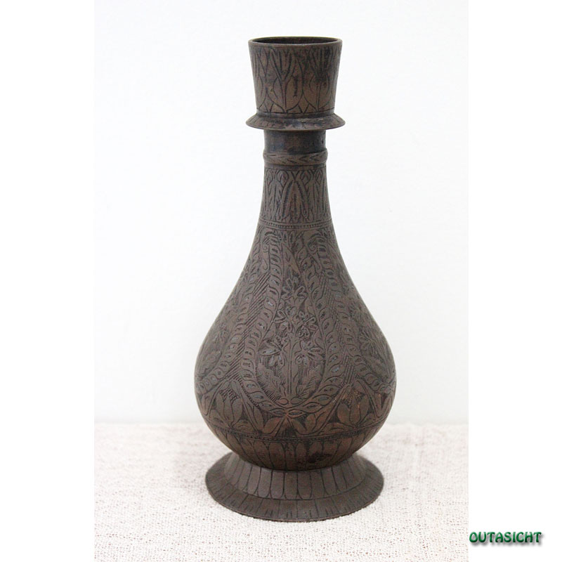 真鍮 フーカ アンティーク インド NAO-81 | Handicraft/民具・仏具など