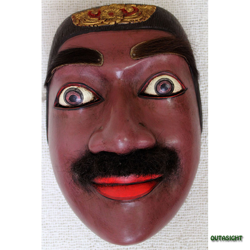 木彫りマスク(お面) バリ島 INNM-26 | Mask/マスク/お面,インドネシア