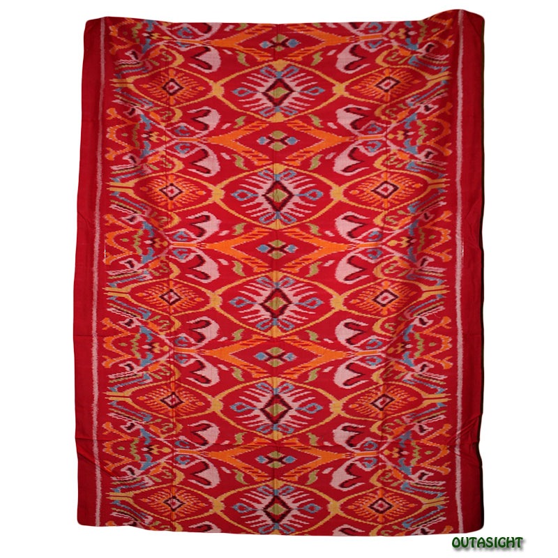 イカット 手織り なごや帯 綿100%　全通 希少 インドネシア　未使用 イカット 手織り なごや帯 綿100% 全通 希少 インドネシア 未使用