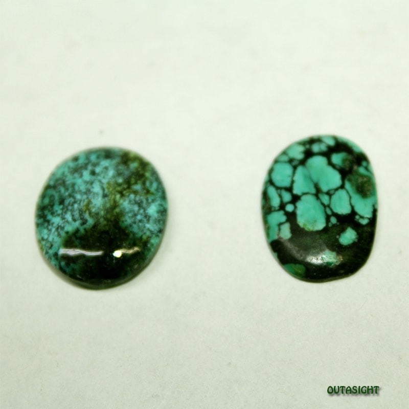 ターコイズ ルース 天然石 2個1組 5114-138 | Natural Stone ターコイズ ルース 天然石 2個1組 5114-138 | Natural Stone