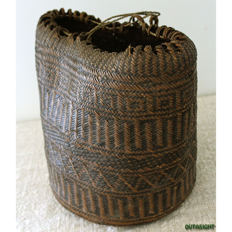 かご バスケット アンティーク ボルネオ島 インドネシア INAB-08