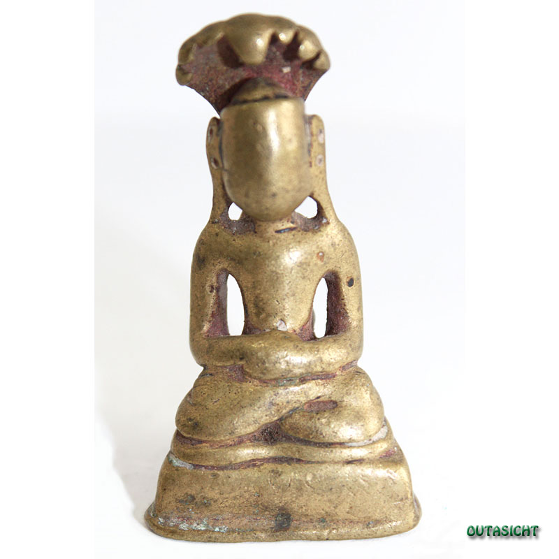 真鍮像 ブッダ アンティーク インド IAS-27 | Statue/彫像/金属像/置物 