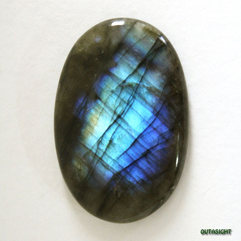 ラブラドライト　ルース　0.76ct 天然オレゴンサンストーン 0.76ct ラブラドライト 中宝鑑別付