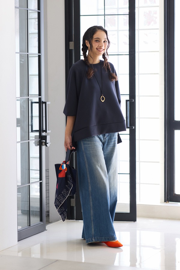 オアーノ owauno 半袖バルーンブラウス KANAKO　M オアーノ半袖バルーンブラウスのご紹介です | owauno