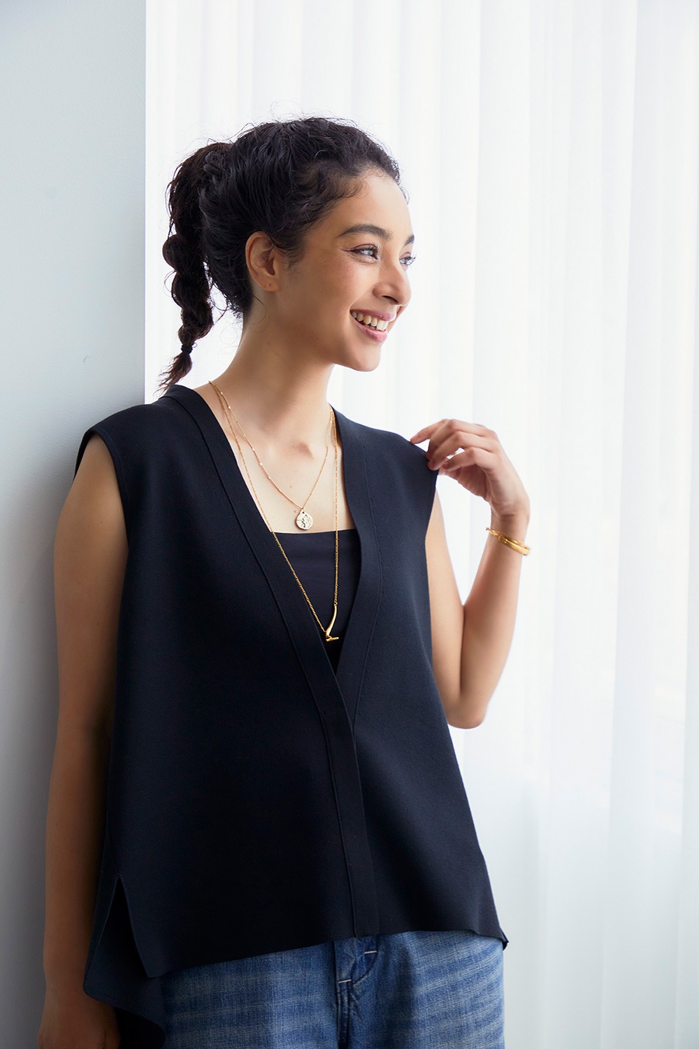 【再販】2025MS_バッグフレアニットジレ