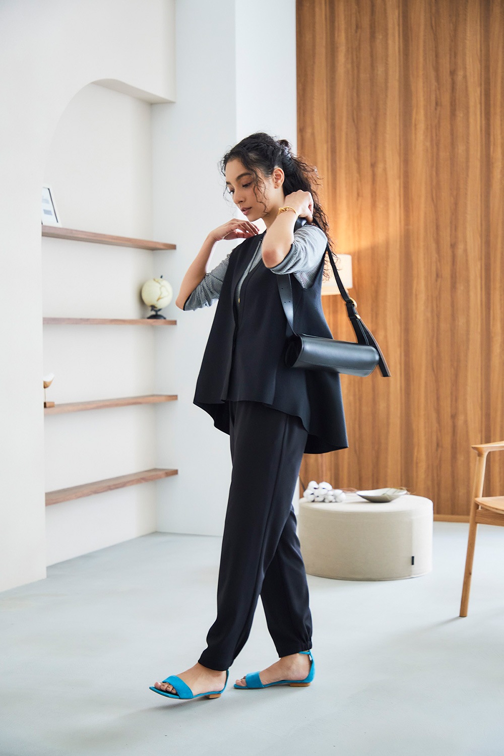 【再販】2025MS_バッグフレアニットジレ