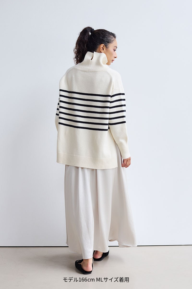 【再販】2026AW_カシミヤブレンドボーダーニット（2026年11月／即納）