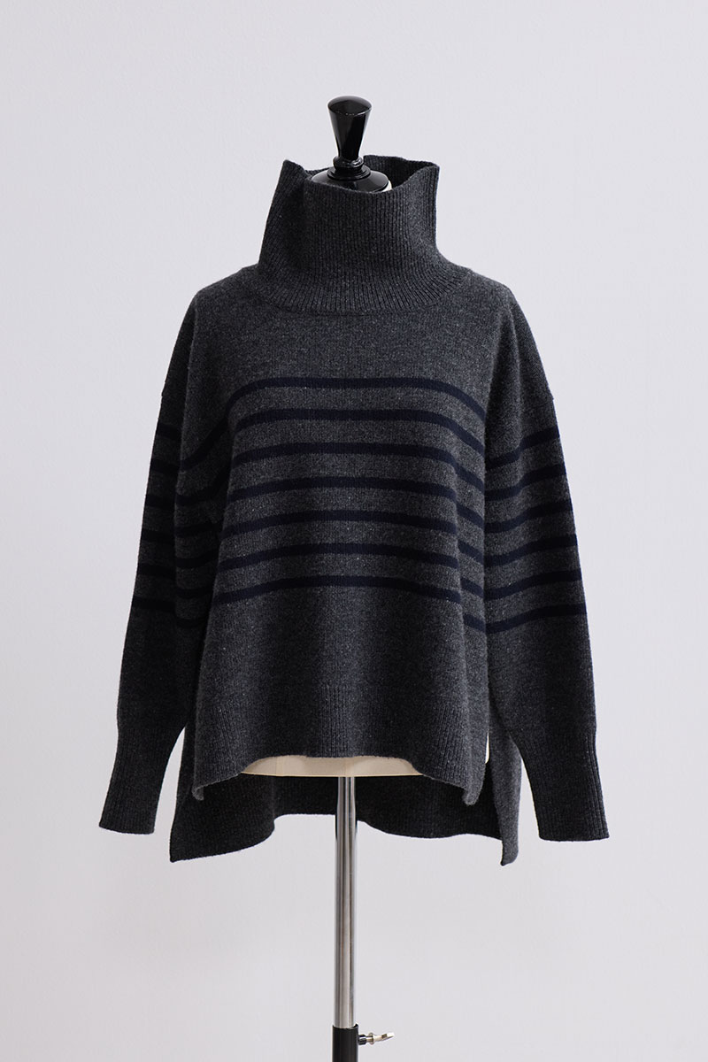 【再販】2026AW_カシミヤブレンドボーダーニット（2026年11月／即納）