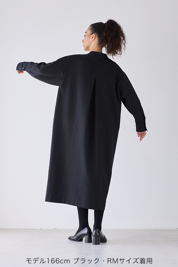 【再販】2025AW_フロントタイVネックワンピース