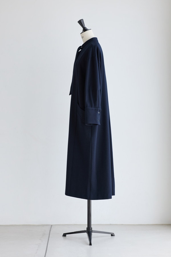 再販】2025AW_フロントタイVネックワンピース（12月注文受付・発送予定