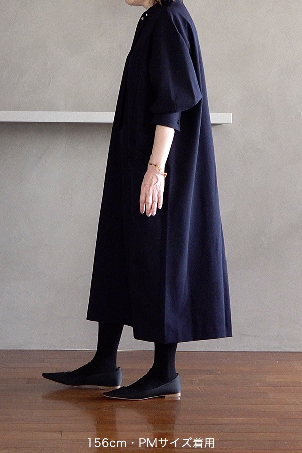 【再販】2025AW_フロントタイVネックワンピース