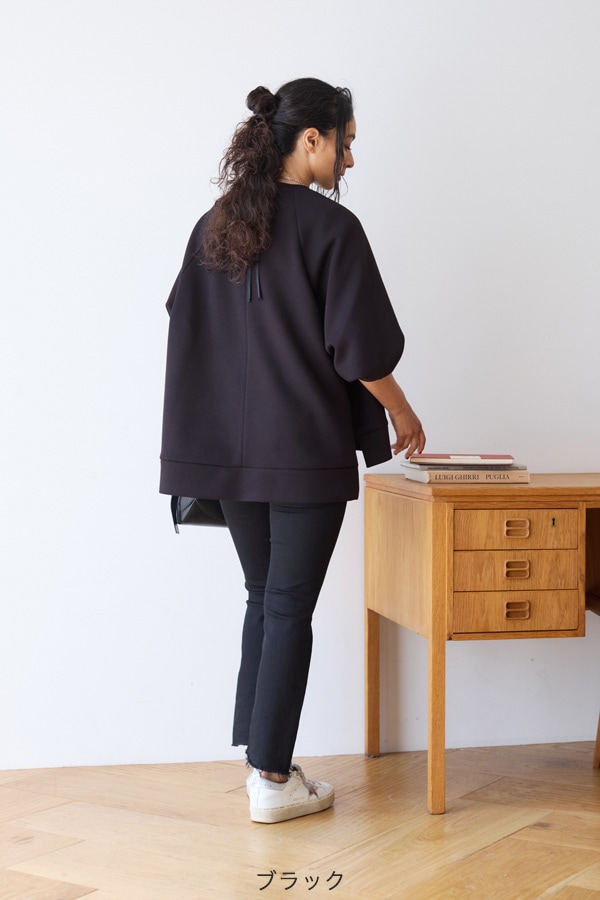 オアーノ　スウェットプルオーバー　ブラック　M 再販】2025AW_スウェットプルオーバー | アイテム | OWAUNO