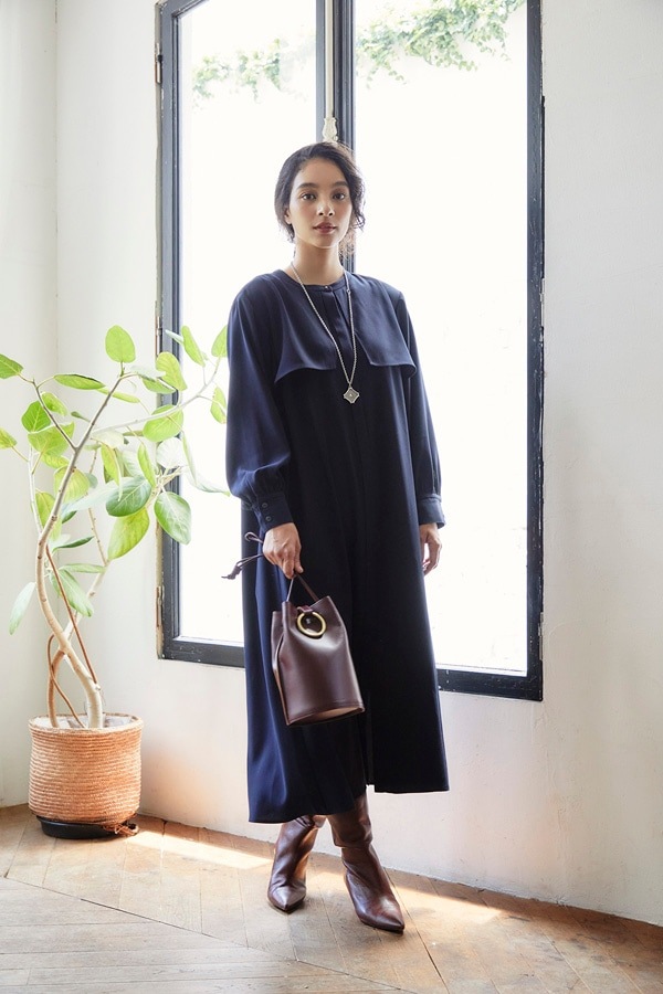 【オアーノ】ダブルヨークワンピース 新品 再販】2025AW_ダブルヨークワンピース（2026年1月注文受付・発送予定