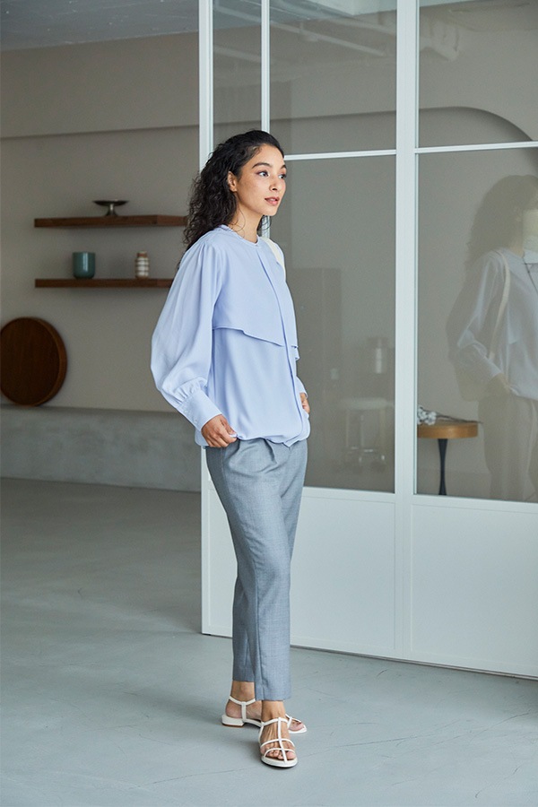 【再販】2025AW_ジョーゼット長袖バルーンブラウス（2026年9月予約受付）