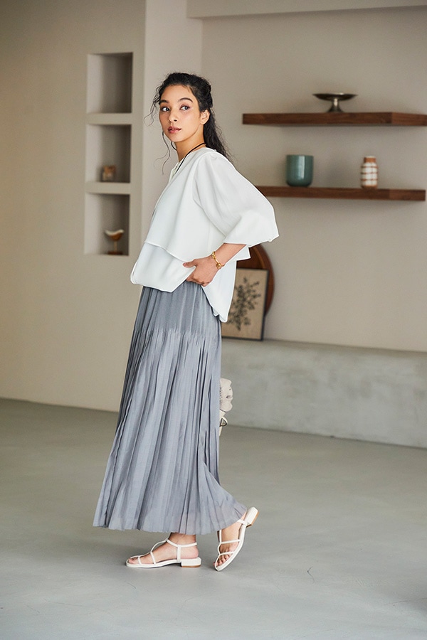 再販】2025AW_ジョーゼット長袖バルーンブラウス（2026年2月注文受付