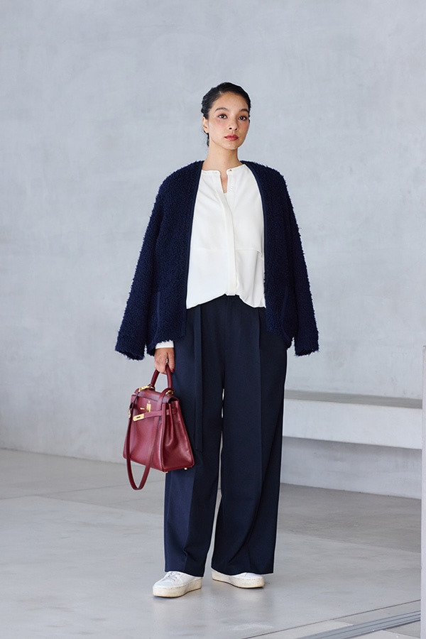 再販】2025AW_ジョーゼット長袖バルーンブラウス（2026年2月注文受付