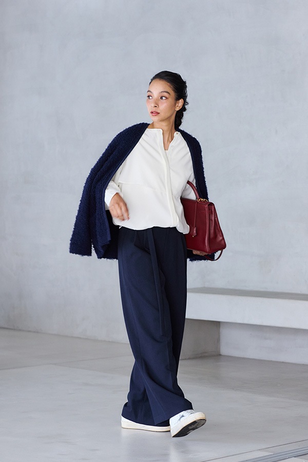 【再販】2025AW_ジョーゼット長袖バルーンブラウス（2026年9月予約受付）