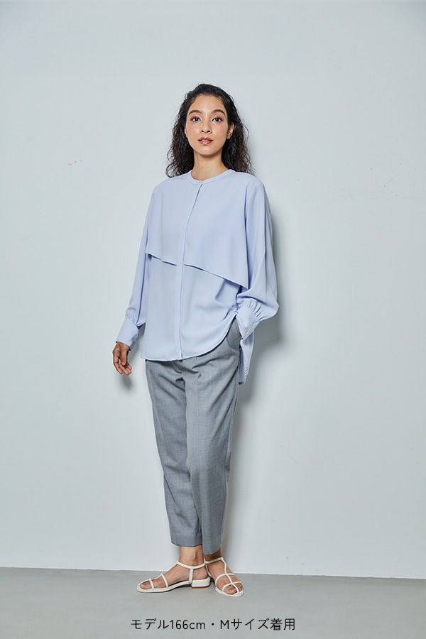 【再販】2025AW_ジョーゼット長袖バルーンブラウス（2026年9月予約受付）