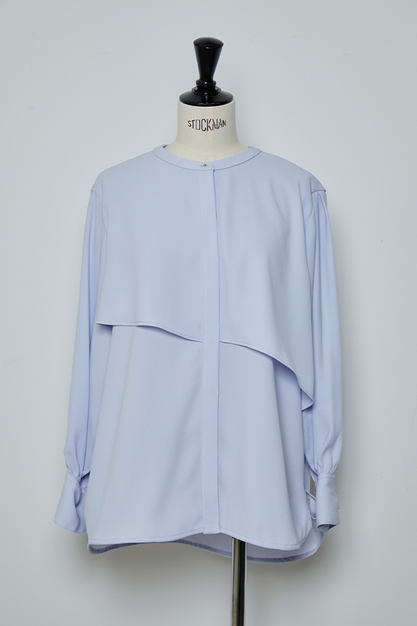 オアーノ　バルーンブラウス（長袖） ホワイト　Ｍ 再販】2025AW_ジョーゼット長袖バルーンブラウス（2026年2月注文受付