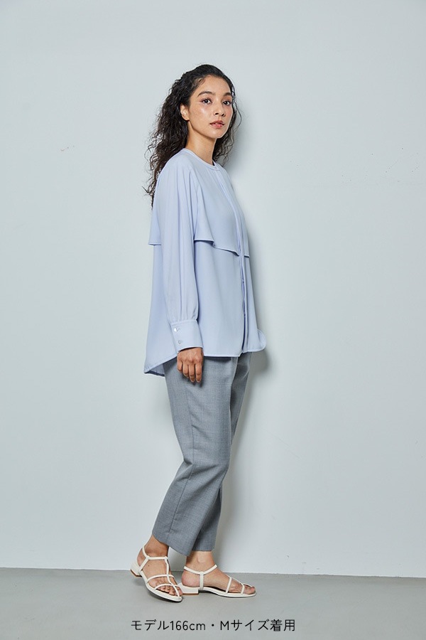 【再販】2025AW_ジョーゼット長袖バルーンブラウス（2026年9月予約受付）