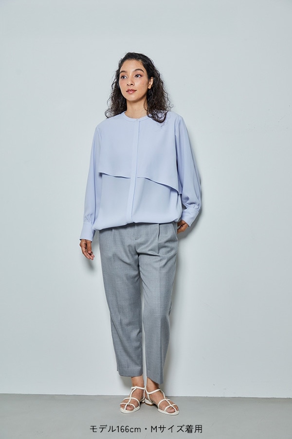 【再販】2025AW_ジョーゼット長袖バルーンブラウス（2026年9月予約受付）