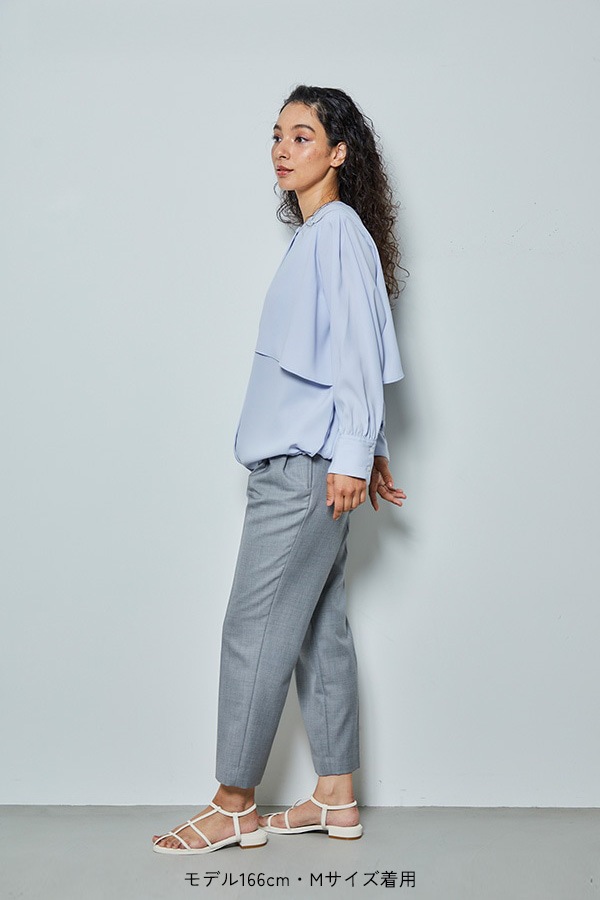 【再販】2025AW_ジョーゼット長袖バルーンブラウス（2026年9月予約受付）