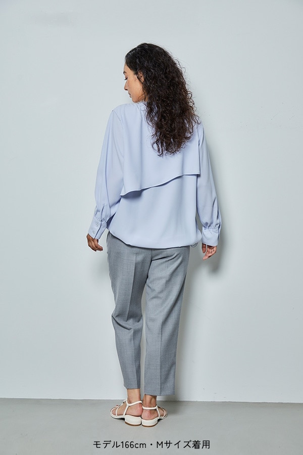 【再販】2025AW_ジョーゼット長袖バルーンブラウス（2026年9月予約受付）