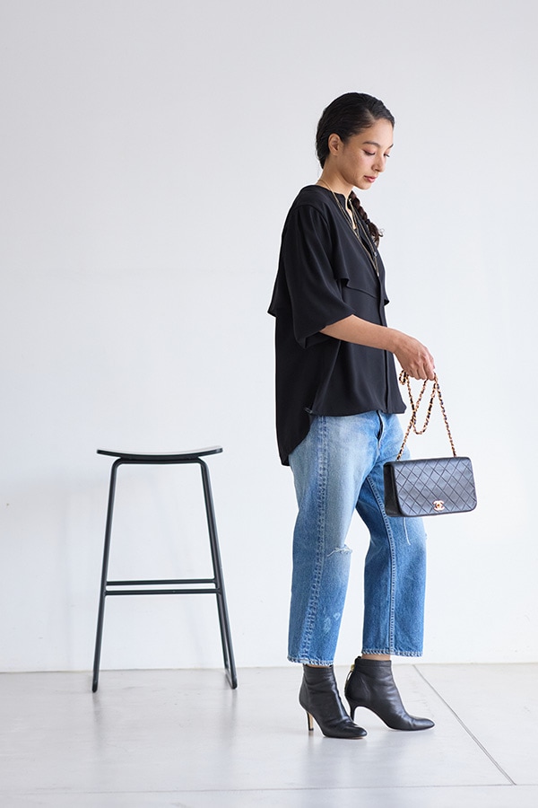 【再販】2025AW_ジョーゼット長袖バルーンブラウス（2026年9月予約受付）