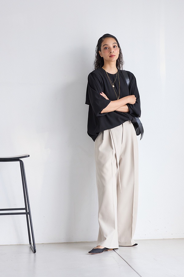 再販】2025AW_ジョーゼット長袖バルーンブラウス（2026年2月