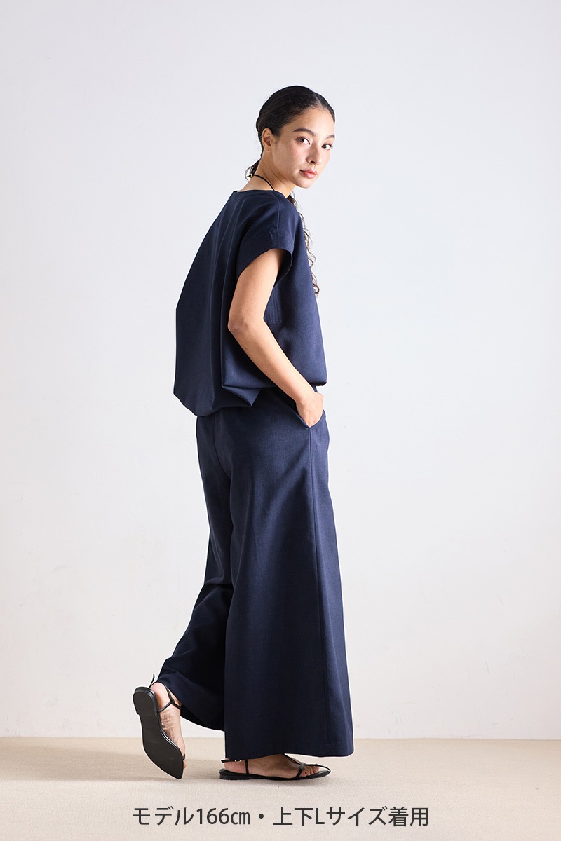 マノンフリップ ボンボンパンツ　ネイビー マノンフリップ ボンボンパンツ ネイビー manonfripes / bon bon pants