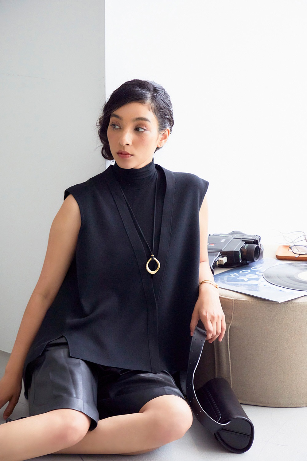 【再販】オーバルカーブコードネックレス（金属アレルギー対応）