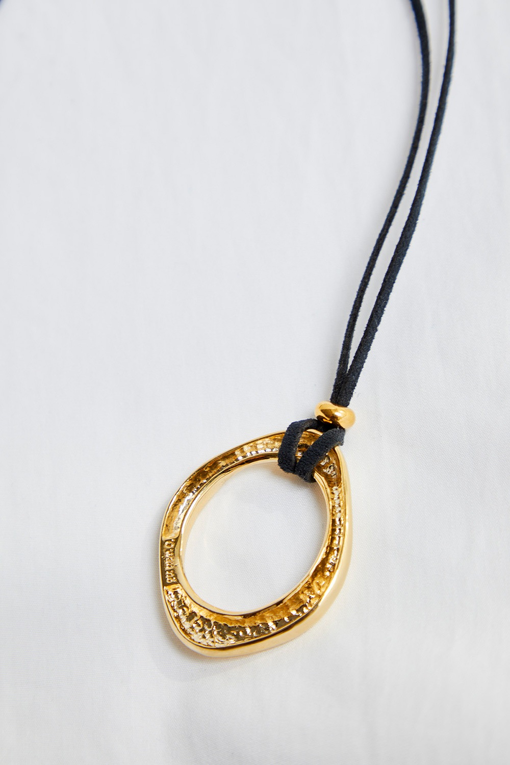 【再販】オーバルカーブコードネックレス（金属アレルギー対応）