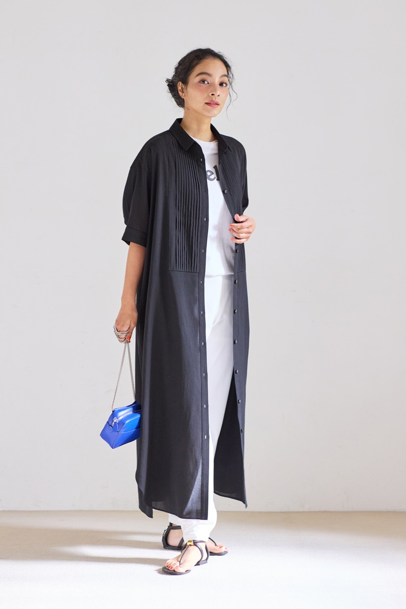 【再販】2026SS_ピンタックシャツワンピース（2026年5月注文受付・発送予定）