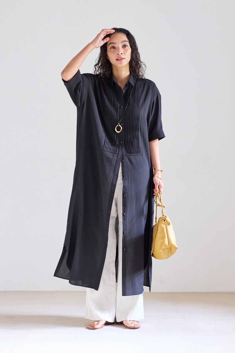 【再販】2026SS_ピンタックシャツワンピース（2026年5月注文受付・発送予定）