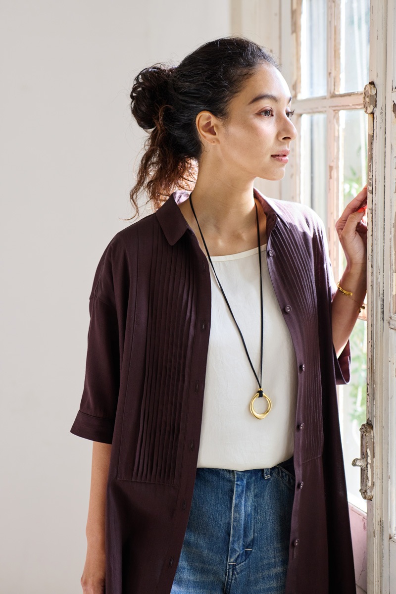 【再販】2026SS_ピンタックシャツワンピース（2026年5月注文受付・発送予定）