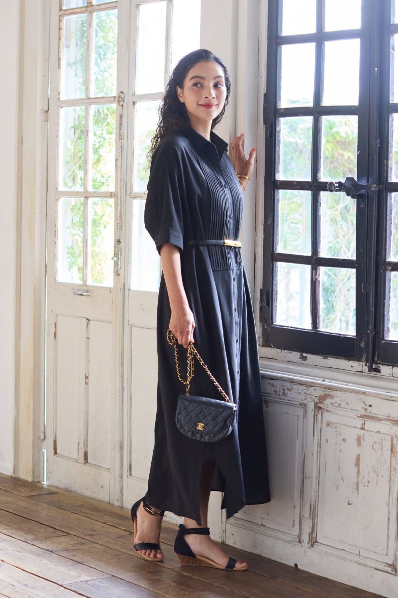 【再販】2026SS_ピンタックシャツワンピース（2026年5月注文受付・発送予定）