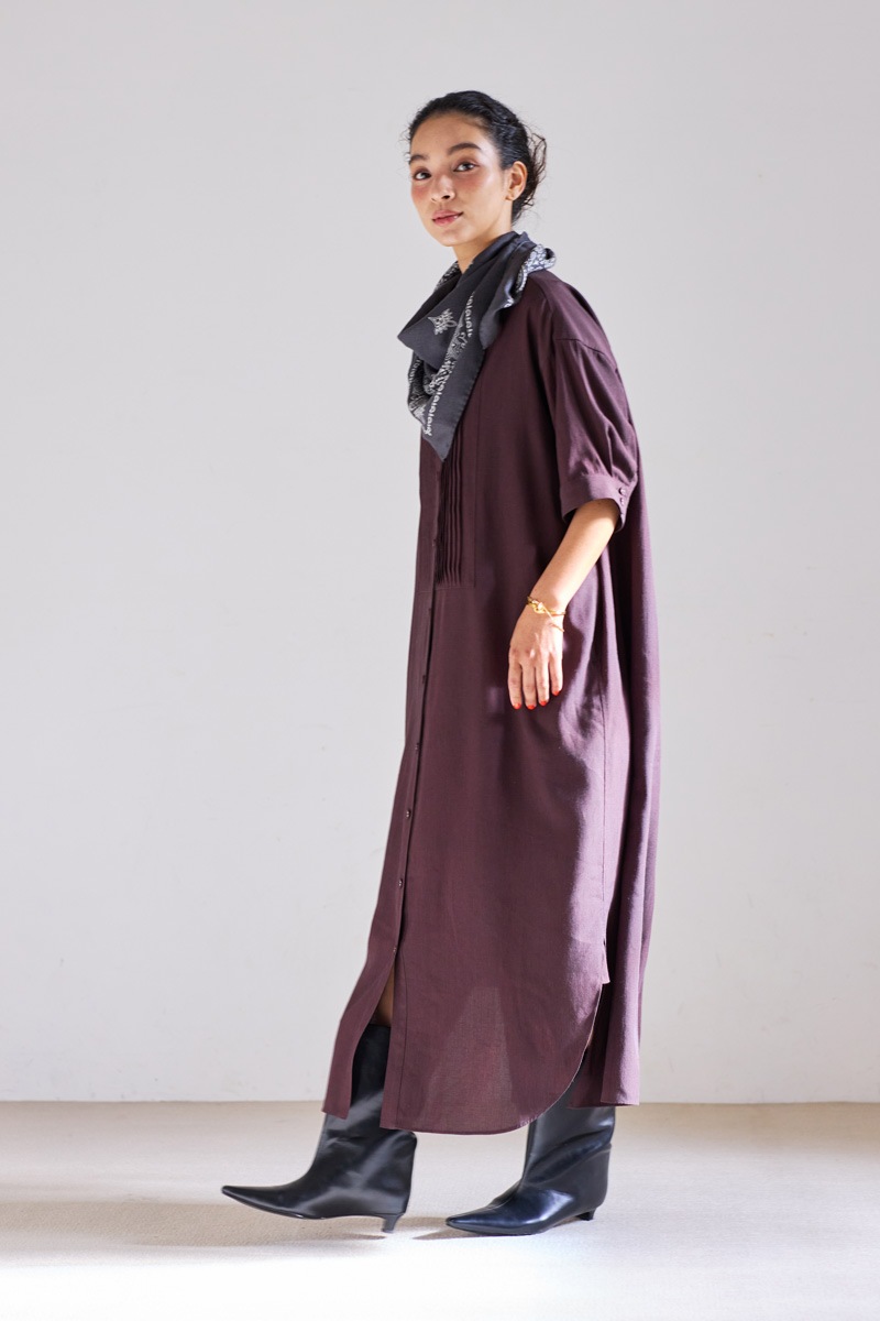 【再販】2026SS_ピンタックシャツワンピース（2026年5月注文受付・発送予定）