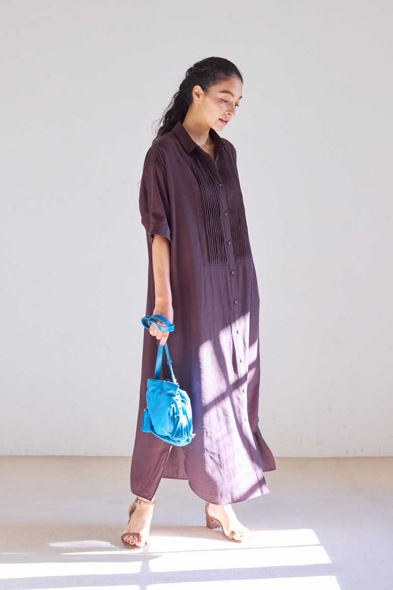 【再販】2026SS_ピンタックシャツワンピース（2026年5月注文受付・発送予定）