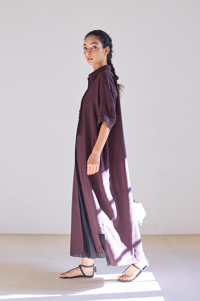 【再販】2026SS_ピンタックシャツワンピース（2026年5月注文受付・発送予定）