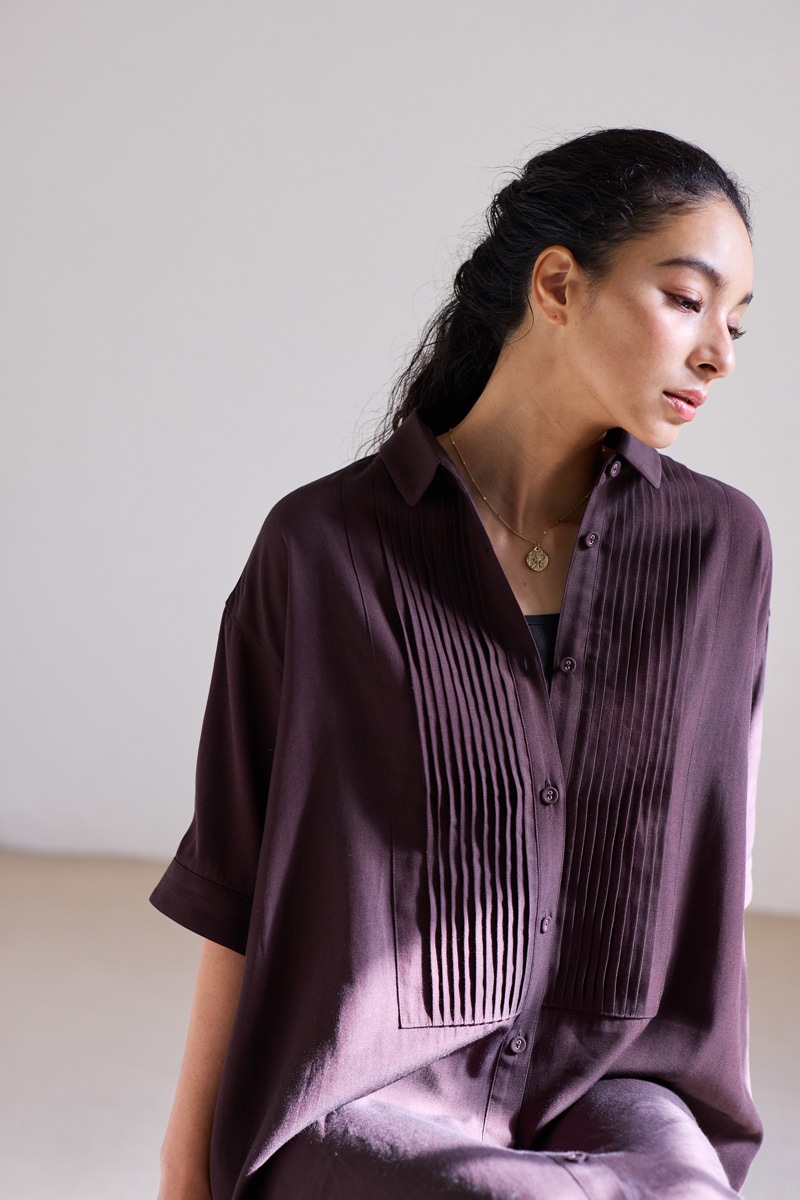 【再販】2026SS_ピンタックシャツワンピース（2026年5月注文受付・発送予定）