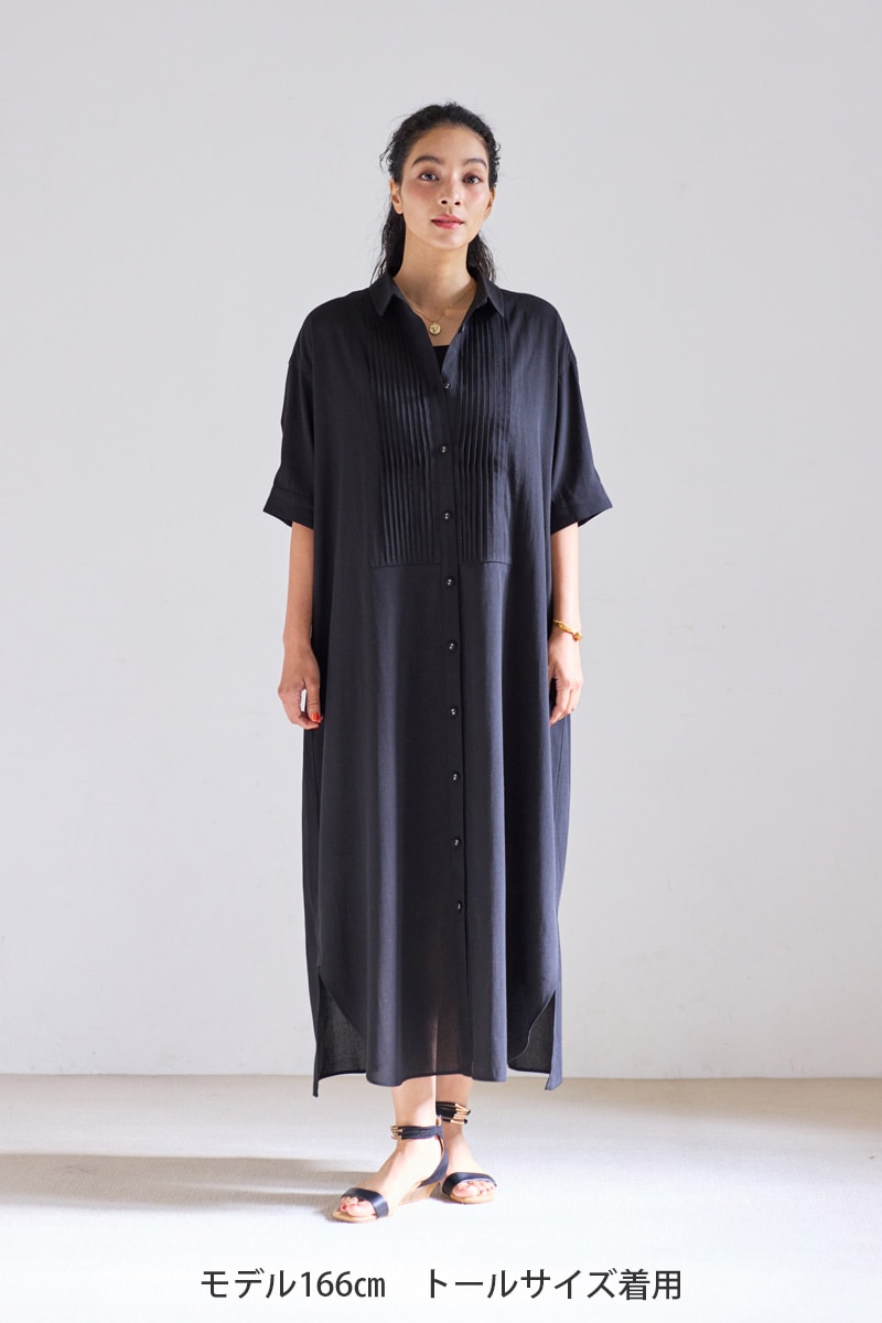 再販】2026SS_ピンタックシャツワンピース（2026年5月注文受付・発送