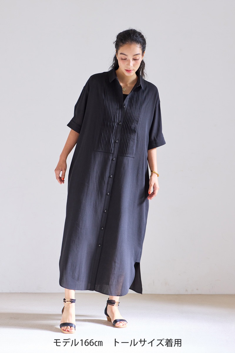 【再販】2026SS_ピンタックシャツワンピース（2026年5月注文受付・発送予定）
