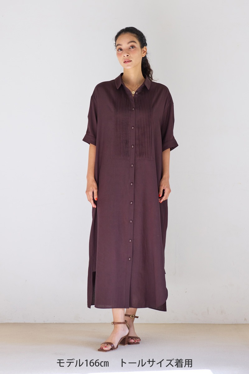 【再販】2026SS_ピンタックシャツワンピース（2026年5月注文受付・発送予定）