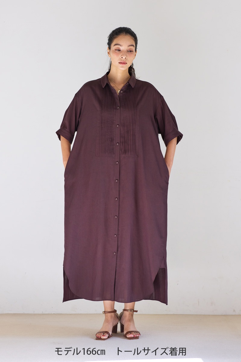 【再販】2026SS_ピンタックシャツワンピース（2026年5月注文受付・発送予定）