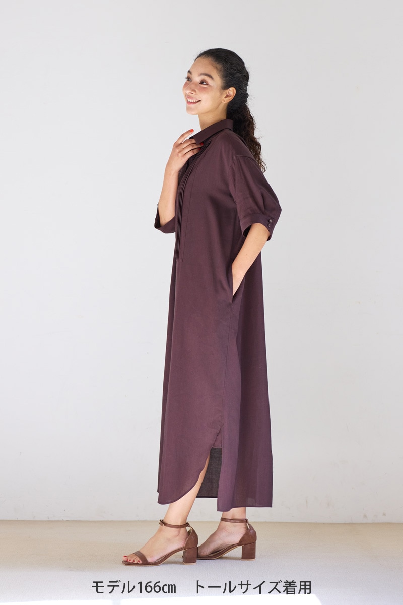 【再販】2026SS_ピンタックシャツワンピース（2026年5月注文受付・発送予定）